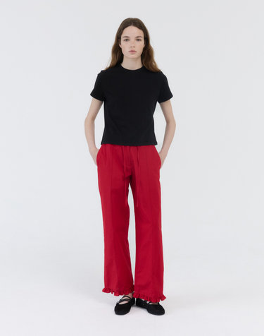 FRILL PANTS / RED