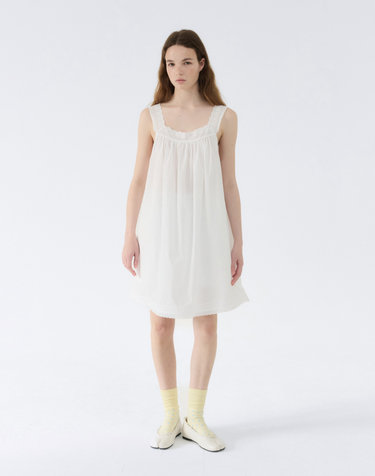COTTON LACE DRESS / WHITE