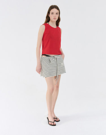 TERRY MINI SKIRT / STRIPE