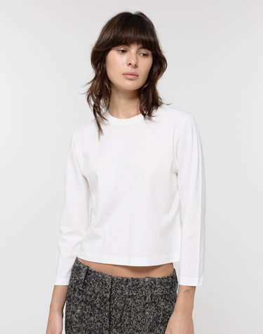 8 SINGLE STITCH TOP / WHITE