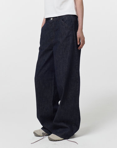 WIDE CINCH-BACK JEAN / INDIGO