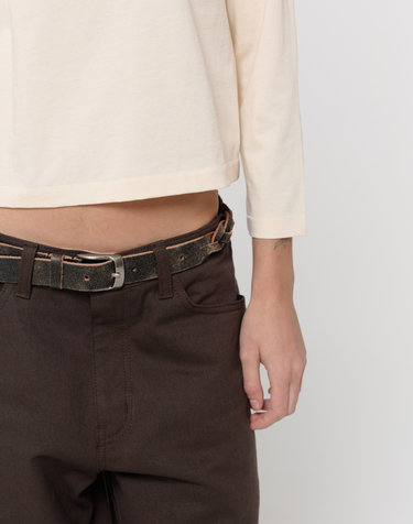 TWIST BELT / DARK BROWN
