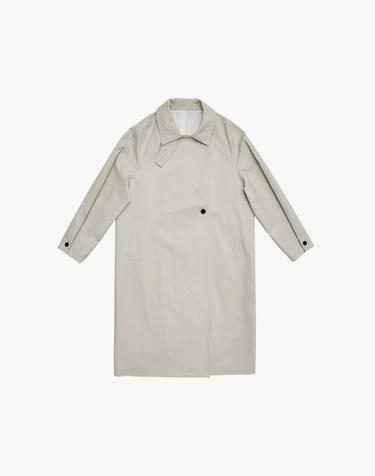 RAGLAN PLAIN TRENCH COAT / LIGHT GREY