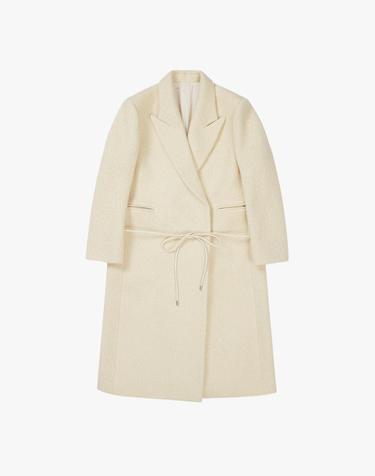TAILORED WOOL COAT / BUTTER