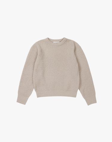 BOUCLE KNIT / LIGHT BEIGE