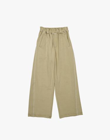 CURVED OVERSIZED SWEATPANTS / LIME