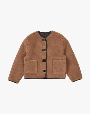 REVERSIBLE SHERLING JACKET / BROWN