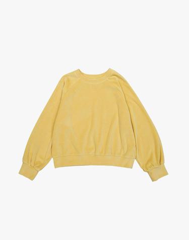 VELOUR SWEATSHIRT / YELLOW