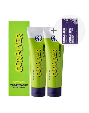 코랄리에 고불소 미백 잇몸 치약 대용량 180g 2개+스틱가글 120ml 2박스