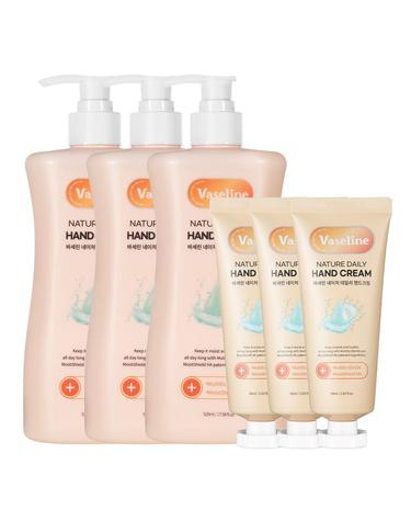 바세린 네이처 데일리 핸드크림 520ml 3개+60ml 3개