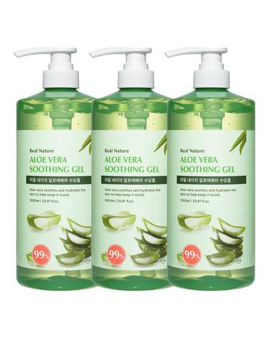 코스메이트 네이처 알로에베라 수딩젤 1000ml 3개