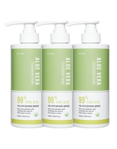 코스메이트 네이처 알로에베라 클렌징폼 500ml 3개