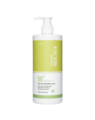 코스메이트 네이처 알로에베라 선크림 500ml SPF50+ PA++++