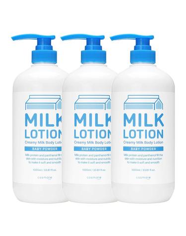 코스메이트 밀크 우유 바디로션 1000ml 3개