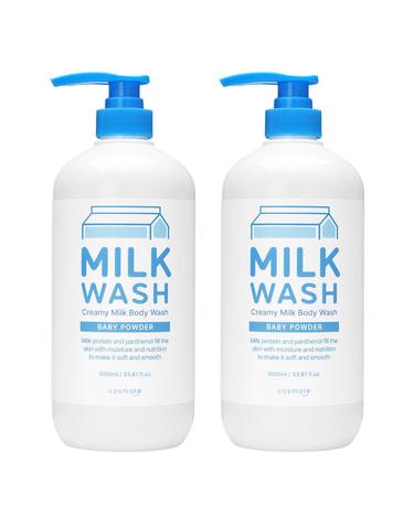 코스메이트 밀크 우유 바디워시 1000ml 2개