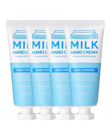 코스메이트 밀크 우유 핸드크림 60ml 4개
