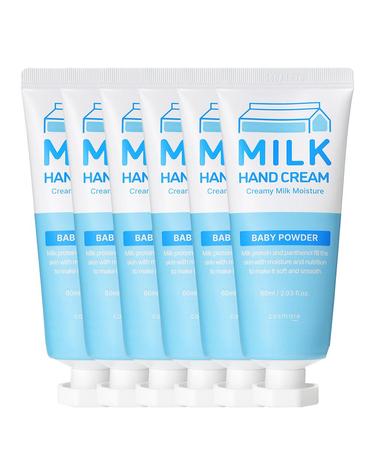 코스메이트 밀크 우유 핸드크림 60ml 6개