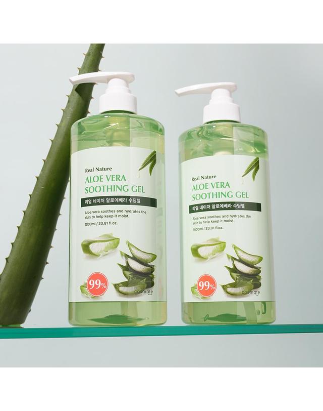 코스메이트 코스메이트 네이처 알로에베라 수딩젤 1000ml 2개 착용컷