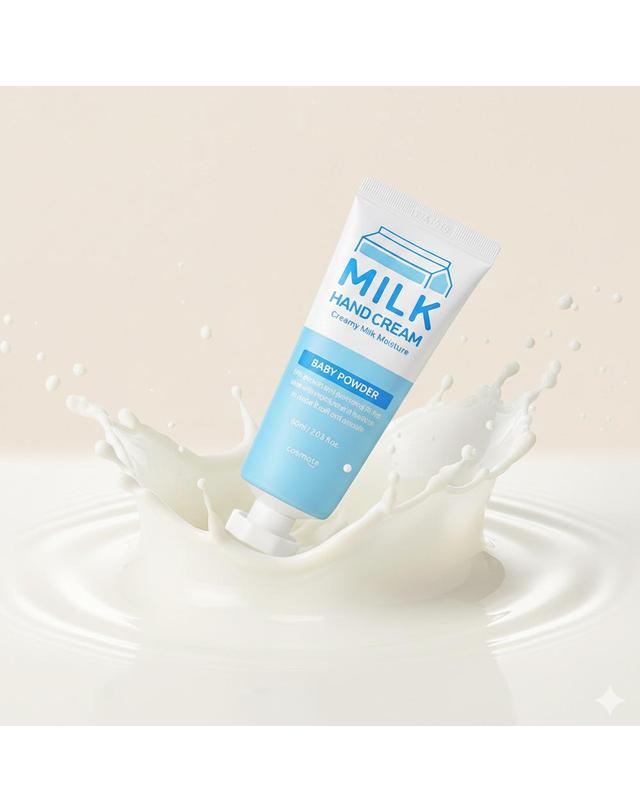 코스메이트 코스메이트 밀크 우유 핸드크림 60ml 10개 착용컷