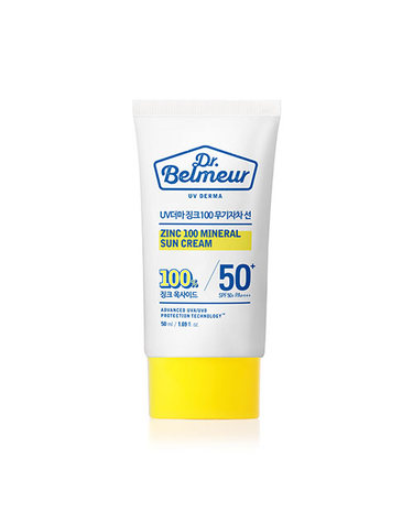 더페이스샵 닥터벨머 UV더마 징크100 무기자차 선크림 50ml
