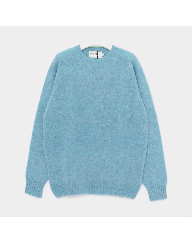 할리오브스코틀랜드 할리오브스코틀랜드 26FW 쉐기독 클래식 울 남성 니트 M3834 7 SHAGGY LOCH BLUE 착용컷