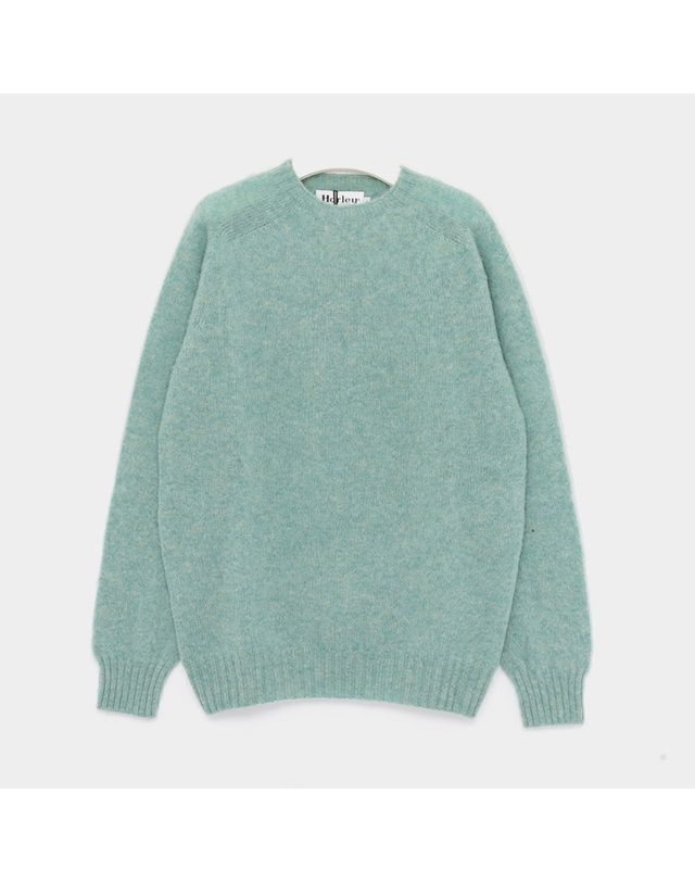 할리오브스코틀랜드 할리오브스코틀랜드 26FW 쉐기독 클래식 울 남성 니트 M3834 7 SHAGGY OPAL 착용컷