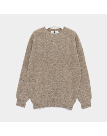 할리오브스코틀랜드 26FW 쉐기독 클래식 울 남성 니트 M3834 7 SHAGGY PEBBLE