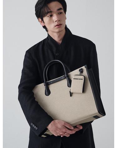 NO.6 HERRINGBONE BRIDGE TOTE BAG