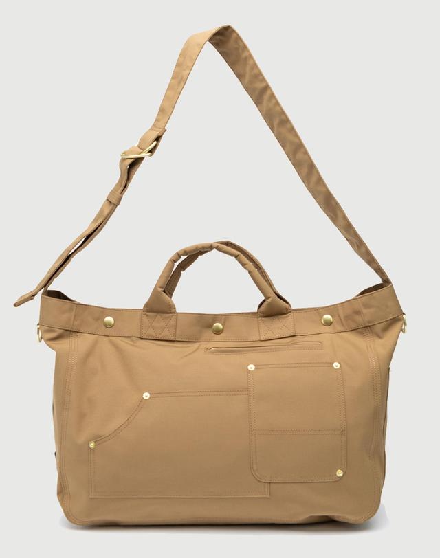 세러데이일레븐 NO.8 WORK BAG - BROWN 브라운 착용컷