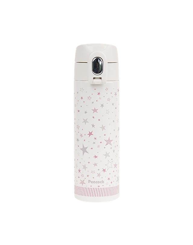 피코크 피코크 보온병 보냉병 미니 초경량 슬림 원터치 텀블러 AKN-30 300ml 착용컷