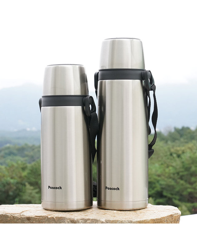피코크 피코크 등산 캠핑 낚시 컵타입 대용량 보냉병 보온병 텀블러 ASJ-81 760ml 착용컷