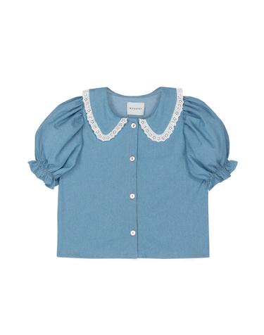 MIPOUNET 미포넷 25SS 키즈 데님 블라우스 AROA DENIM BLOUSE MPV25.277.DEN006.04