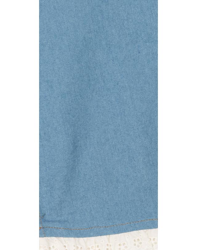 미포넷 MIPOUNET 미포넷 25SS 키즈 데님 팬츠 AROA DENIM PANT MPV25.541.DEN006.04 착용컷