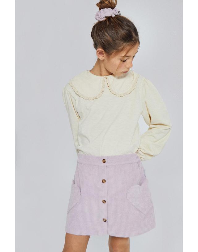 미포넷 MIPOUNET 미포넷 25FW 키즈 블라우스 ALBA FLAMÉ T-SHIRT MPI25.202.VIG001.01 착용컷