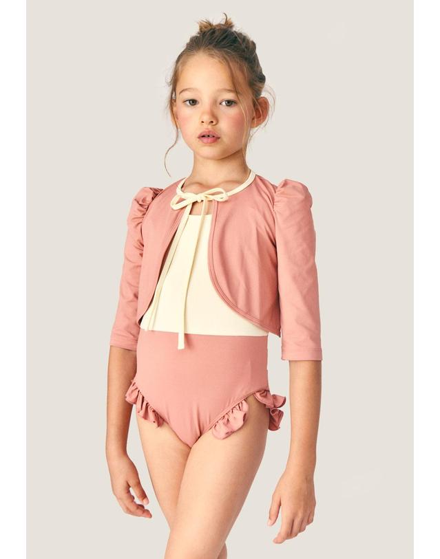미포넷 MIPOUNET 미포넷 26SS 키즈 스윔가디건 SWIMWEAR MV26.1922.SWI001.50 착용컷