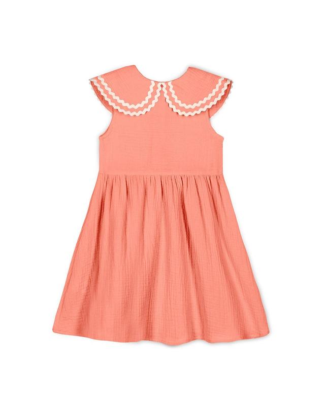 미포넷 [MIPOUNET] 미포넷 키즈 원피스 ALICE MUSLIN COLLARED DRESS MPV24.165.MUS001.37 착용컷