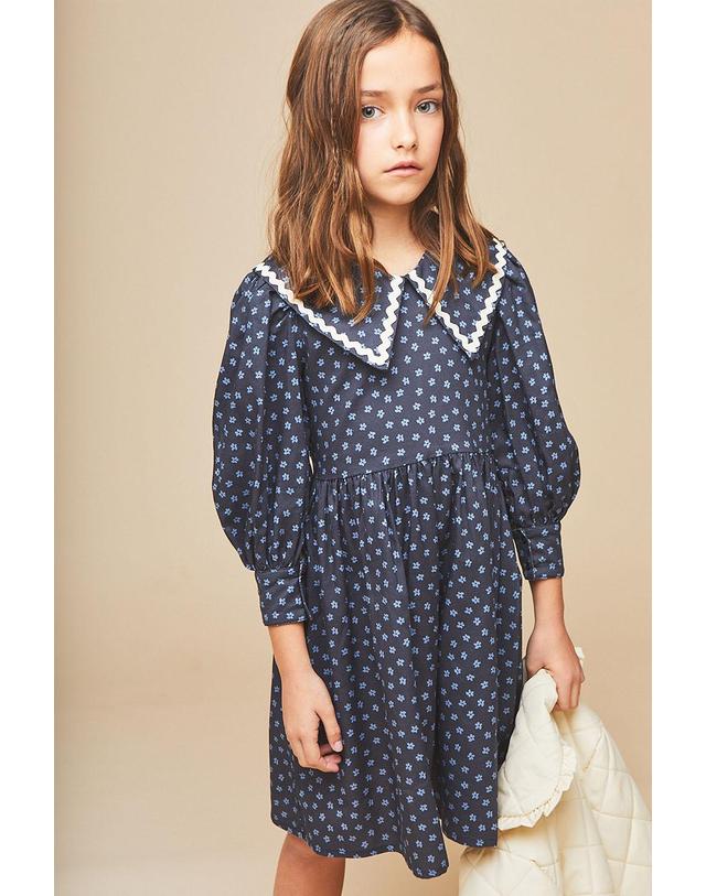 미포넷 [MIPOUNET] 미포넷 키즈 원피스 LUCIE PRINTED DRESS MPI23.157.VIS002.04 착용컷