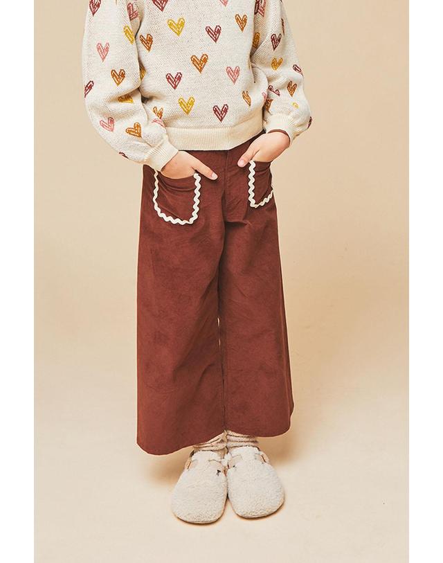 미포넷 [MIPOUNET] 미포넷 키즈 팬츠 BIANCA POCKETS PANT MPI23.521.COR002.30 착용컷