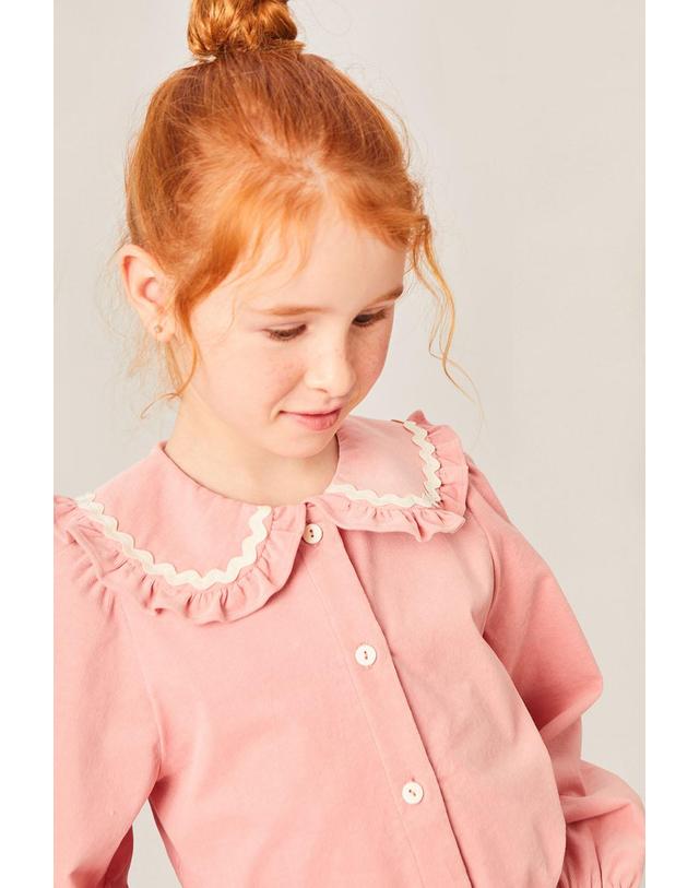 미포넷 [MIPOUNET] 미포넷 키즈 코듀로이 블라우스 CARINE CORDUROY BLOUSE 270.37 착용컷