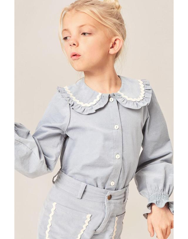 미포넷 [MIPOUNET] 미포넷 키즈 코듀로이 블라우스 CARINE CORDUROY BLOUSE 270.39 착용컷