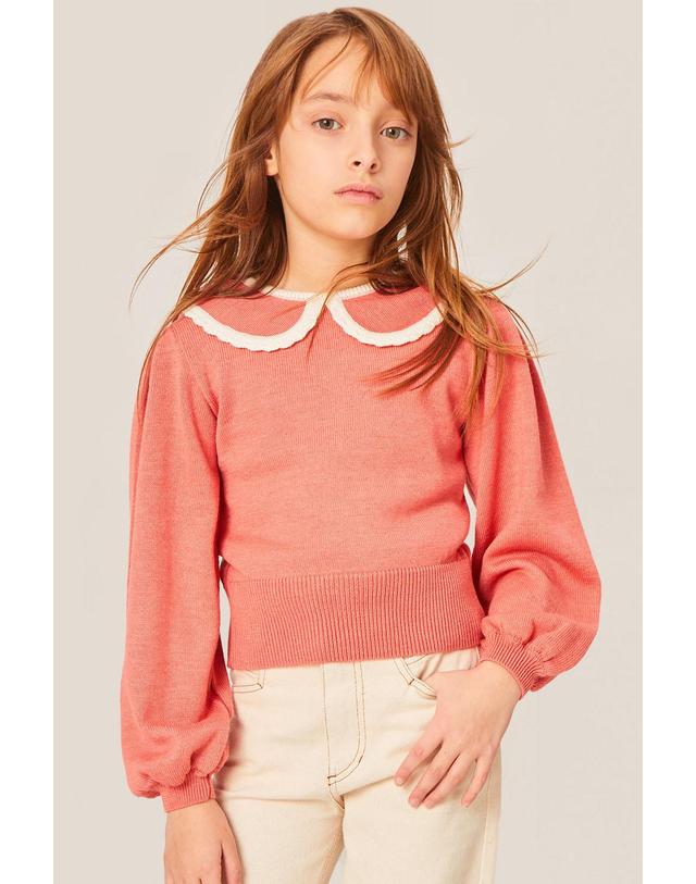 미포넷 [MIPOUNET] 미포넷 키즈 니트 MARINA SWEATER 826.37 착용컷