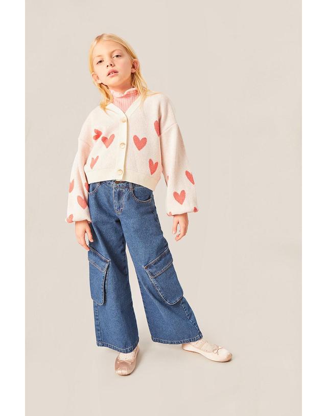 미포넷 [MIPOUNET] 미포넷 키즈 데님 카고팬츠 ONA CARGO JEANS 532.04 착용컷