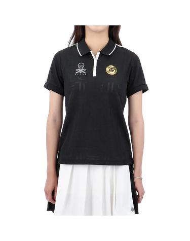 마크앤로나 T-마크 패턴 폴로 반팔 티셔츠 MXW-5A-AP01 BLACK