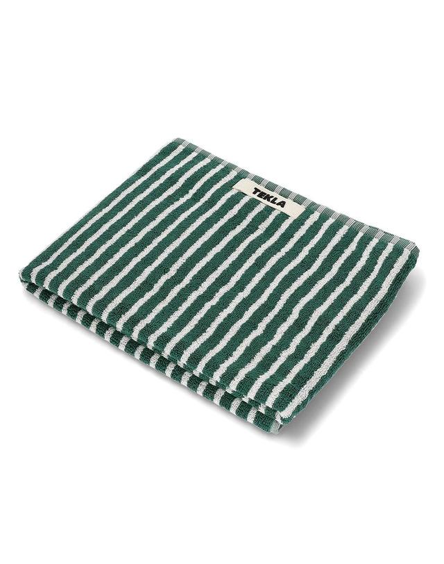 테클라 26SS 테클라 50X90 핸드타월 테리 타월 TT-TGS 50X90 TEALGREENSTRIPES 착용컷