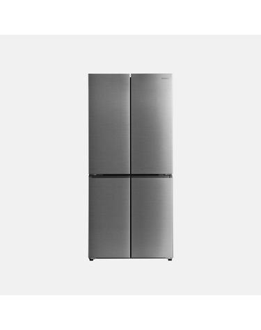 쿠쿠 미식 컬렉션 세미 빌트인 4도어 냉장고 477L 내부 LED 디스플레이 실버 CRG-CNLR4820MS