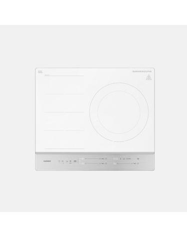 쿠쿠 미식 컬렉션 셰프스틱 프리존 3구 화이트 인덕션레인지(헤어라인 실버) CIR-GP301FHS