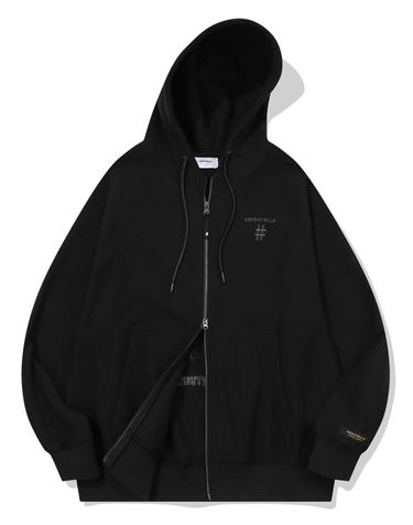 [빈트릴] 코듀로이 플리스 후드 집업(블랙)_BA244TR002BK