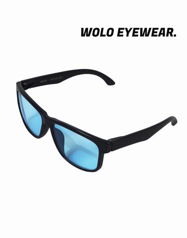 왈로 오버사이즈 리사이클 선글라스 TINTED BLUE POL03