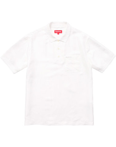 슈프림 Silk Polo White