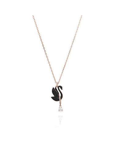 스와로브스키 목걸이 5678045 Iconic Swan 스완 블랙 여성목걸이 여자목걸이